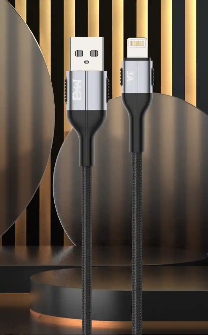 Mkb UL3 USB -LIGHTNING /3A FAST Cafule cable/ metal